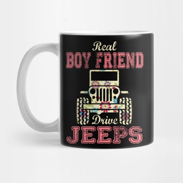 Real Boy Friend Drive Jeeps Cute Flower Jeep Floral Jeeps Women/Kid Jeep Lover Jeep Girl by Nancie